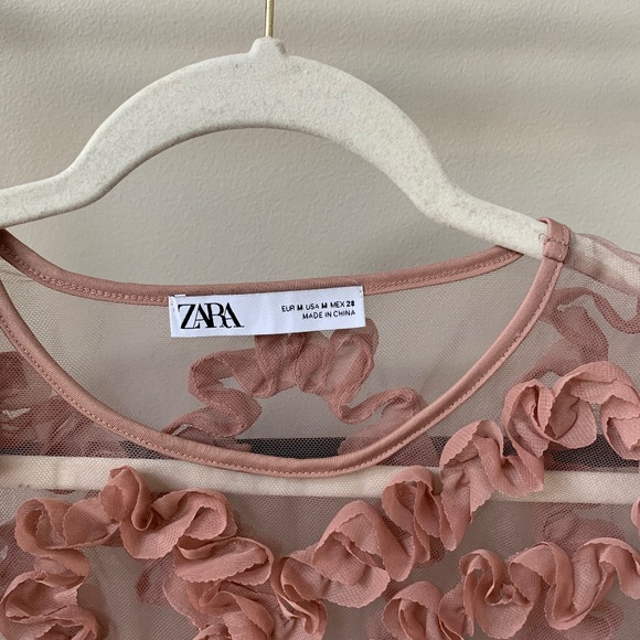 Zara Cropped Floral Top - Picture 2 of 4
